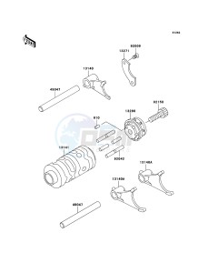 KX65 KX65-A6 EU drawing Gear Change Drum/Shift Fork(s)