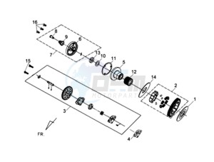 WOLF CARBURATED 125 drawing OILPUMP