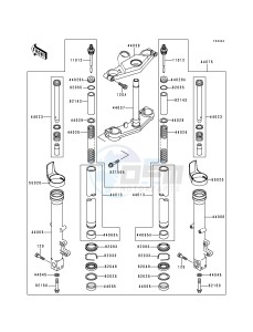 ZX 600 E [NINJA ZX-6] (E4-E6) [NINJA ZX-6] drawing FRONT FORK-- ZX600-E6- -