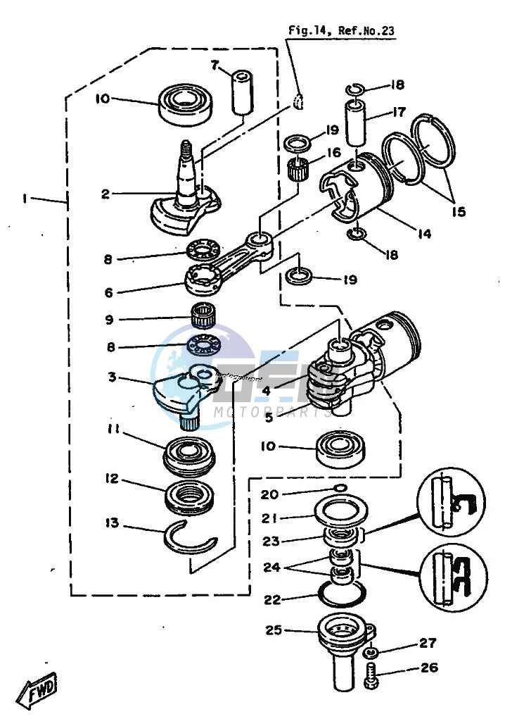 CRANKSHAFT--PISTON