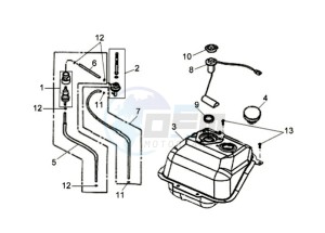 JET 4 125cc drawing FUEL TANK - FUEL CUT