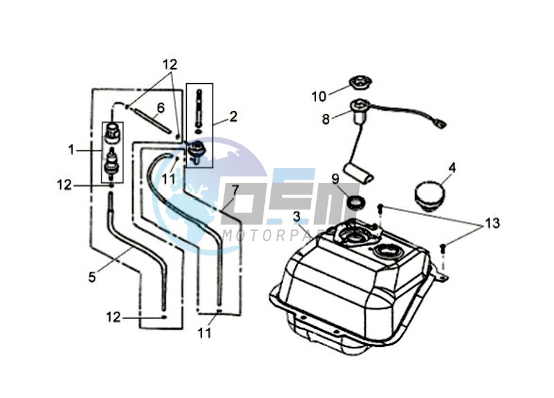 FUEL TANK - FUEL CUT