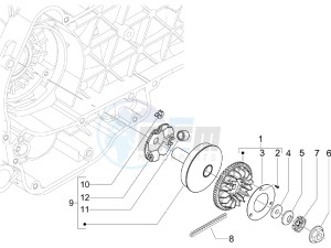 S 125 4T E3 drawing Driving pulley