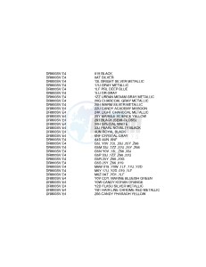 DR800S (E4) drawing * COLOR CHART *