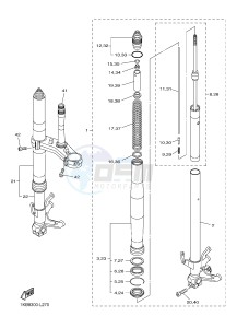 YZF-R1 R1 1000 (1KBT 1KBU) drawing FRONT FORK