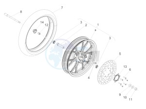 TUONO 125 4T E4 ABS (APAC) drawing Front wheel