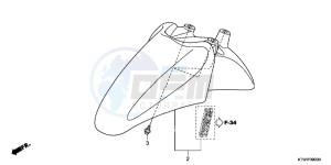 SH300B drawing FRONT FENDER