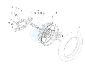 LIBERTY 150 150 IGET 4T 3V IE ABS (NAFTA) drawing Rear wheel