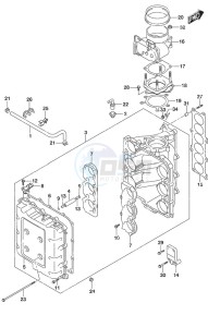 DF 250AP drawing Throttle Body