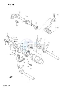 DR250 (E24) drawing GEAR SHIFTING