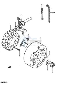 RGV250 1989 drawing MAGNETO