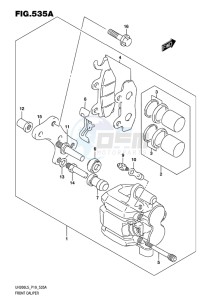 UH200 BURGMAN EU drawing FRONT CALIPER