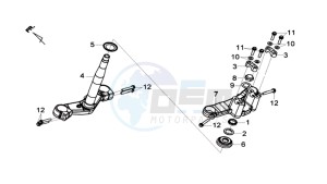 MAXSYM 600I ABS drawing FRONT FORK/ STEERING STEM