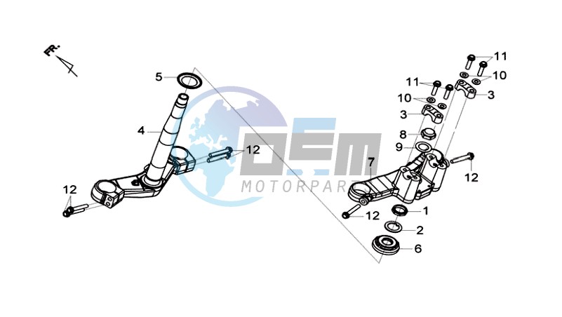 FRONT FORK/ STEERING STEM