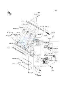 JT 1500 A [STX-15F] (A6F-A9F) A8F drawing THROTTLE