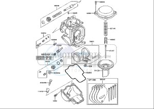 ZZR 600 (EU) drawing CARBURETOR PARTS