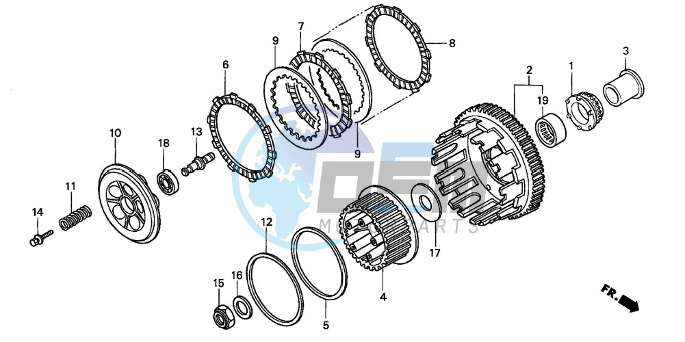 CLUTCH (CBR600F4/FS/FR)