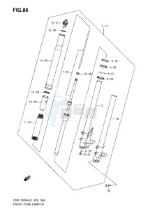 GSX1300R drawing FRONT FORK DAMPER