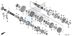 CRF250LD CRF250L UK - (E) drawing TRANSMISSION