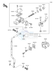 KX65 KX65AGF EU drawing Front Master Cylinder