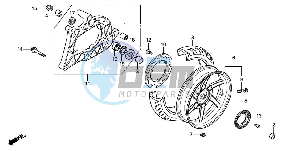 REAR WHEEL/SWINGARM