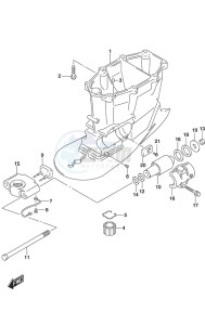 DF 300AP drawing Drive Shaft Housing w/Transom (X)