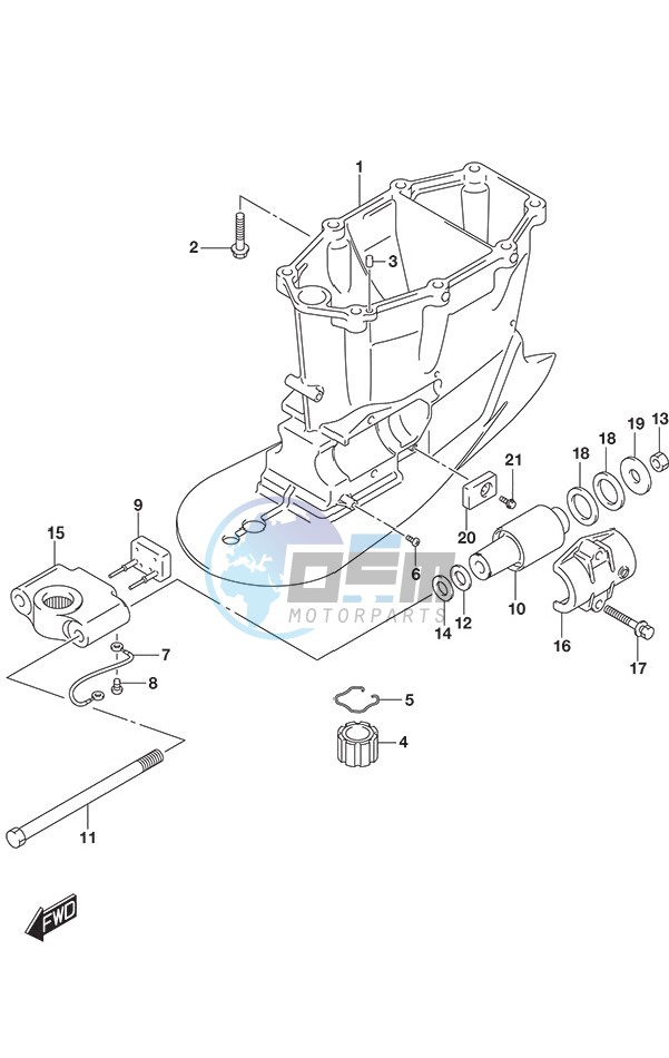 Drive Shaft Housing w/Transom (X)