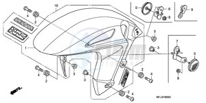 CBR1000RA9 Europe Direct - (ED / ABS TRI) drawing FRONT FENDER