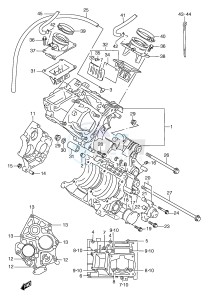 RGV250 (E1) drawing CRANKCASE