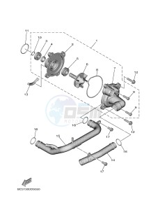 XP530E XP530E-A TMAX ABS (BV12) drawing WATER PUMP