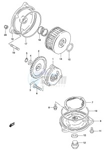 GZ250 (P34) drawing OIL PUMP