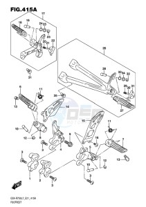 GSX-R750 EU drawing FOOTREST