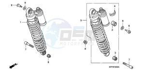 CB1300S9 Australia - (U / BCT MME TWO TY2) drawing REAR CUSHION