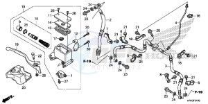 TRX500FE2E TRX500FE2 Europe Direct - (ED) drawing FRONT BRAKE MASTER CYLINDER