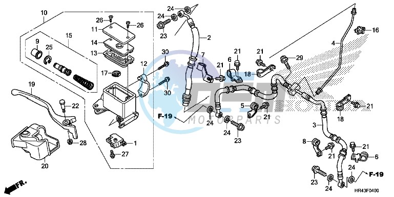 FRONT BRAKE MASTER CYLINDER