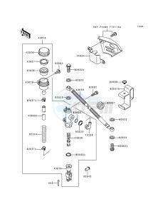 KL 650 B [TENGAI] (B2-B3) [TENGAI] drawing REAR MASTER CYLINDER