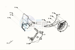 FIDDLE II 125S drawing FLYWHEEL COVER