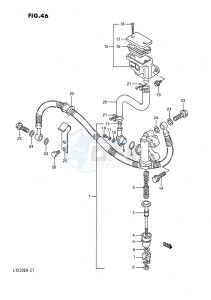 LT230E (E1) drawing REAR MASTER CYLINDER