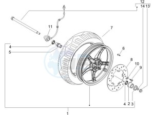 ZIP 100 4T (Vietnam) drawing Front wheel