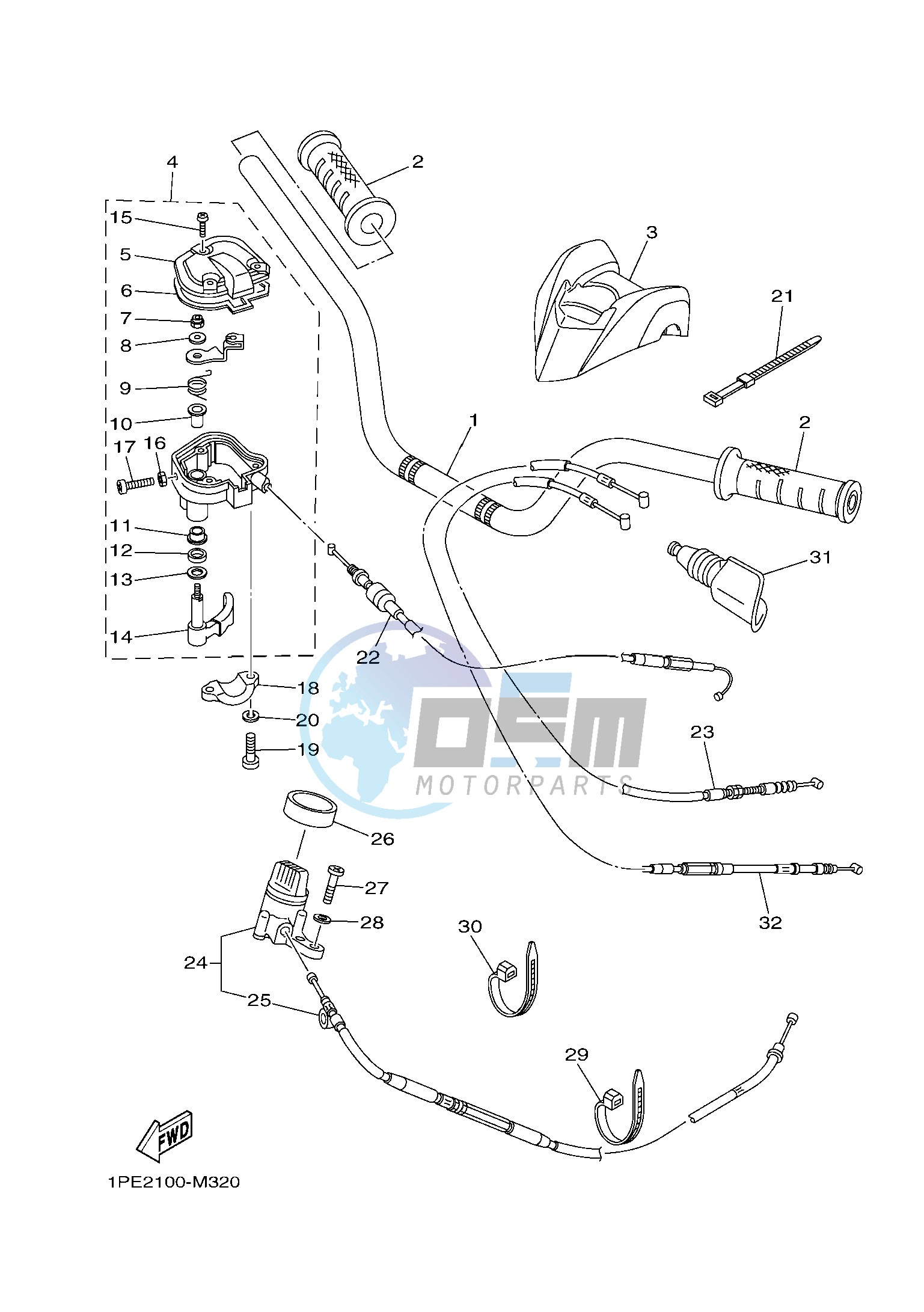 STEERING HANDLE & CABLE