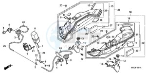 CBR1000RR9 UK - (E / MKH TRI) drawing AIR INTAKE DUCT/SOLENOID VALVE