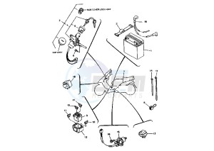 YP MAJESTY 150 drawing BATTERY