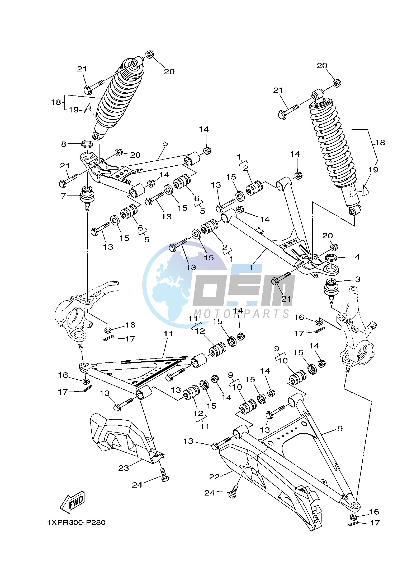 FRONT SUSPENSION & WHEEL