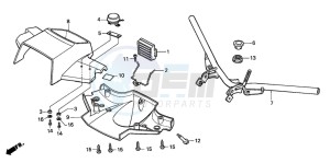 SH50D drawing HANDLE PIPE/ HANDLE COVER