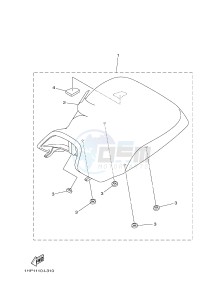 YFM550FWAD YFM550PHE GRIZZLY 550 EPS HUNTER (2LB2 2LB3 2LB4) drawing SEAT