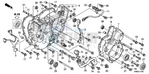 TRX680FAF TRX680 Europe Direct - (ED) drawing REAR CRANKCASE COVER