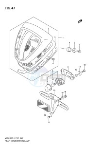 VLR1800 (E2) drawing REAR COMBINATION LAMP (VLR1800L1 E19)