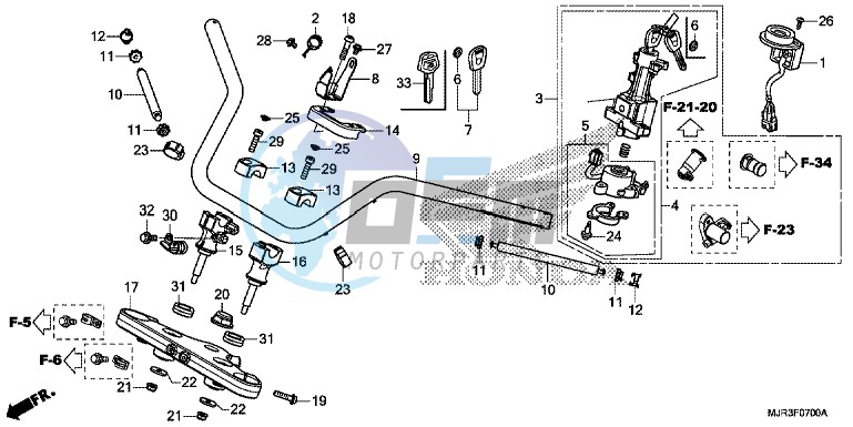 HANDLE PIPE/ TOP BRIDGE