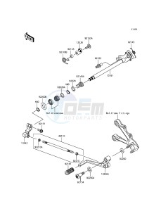 NINJA_ZX-6R ZX636EFFA FR GB XX (EU ME A(FRICA) drawing Gear Change Mechanism