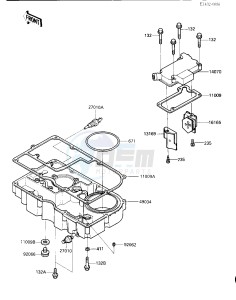 ZX 1000 A [NINJA 1000R] (A1-A2) [NINJA 1000R] drawing BREATHER COVER_OIL PAN -- -E_NO. 003101- -